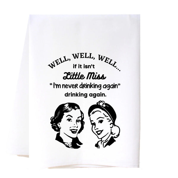 Drinking Again Flour Sack Towel