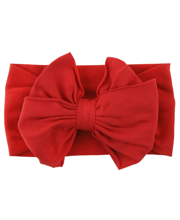 Girls Red Big Bow Headband: One Size