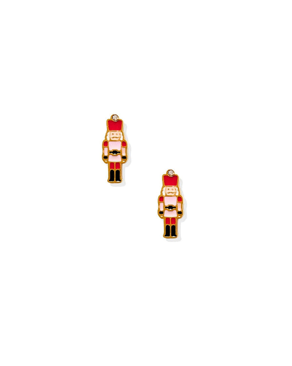 Screwback Stud Earrings - Nutcracker
