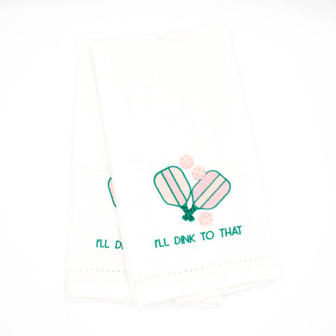 8 Oak Lane Pickleball Embroidered Bar Towel Set - Thumbnail 3