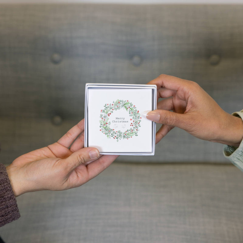 Merry Christmas - Earring & Card Set