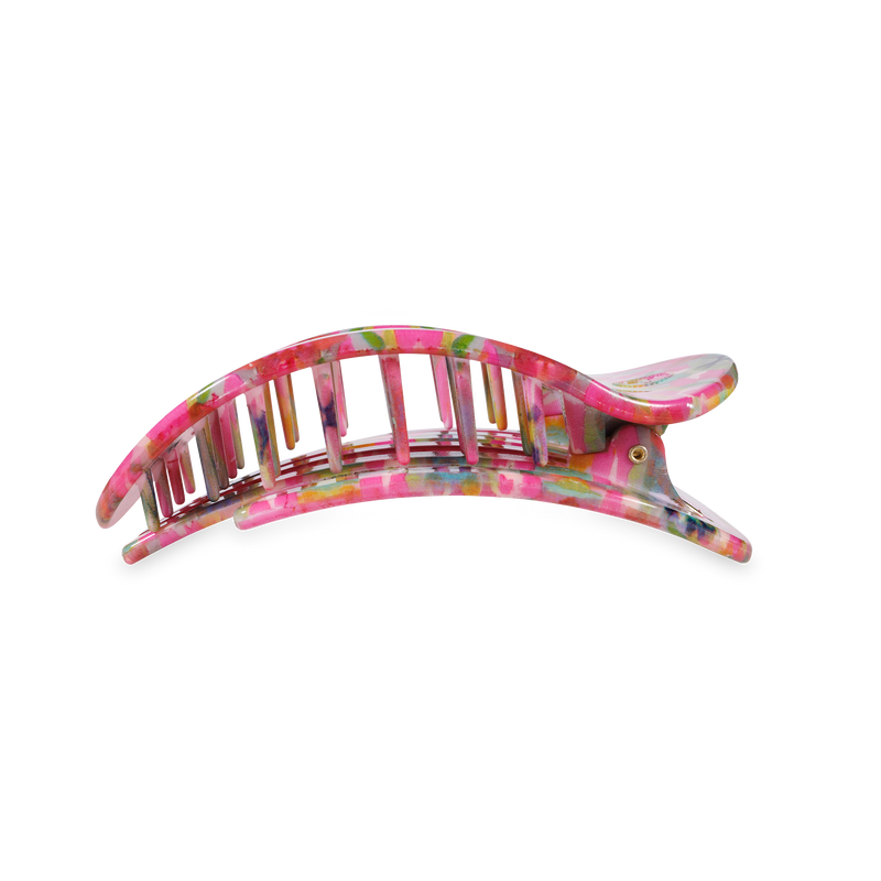 Fuchsia Dream | Medium | Flat Round Hair Clip