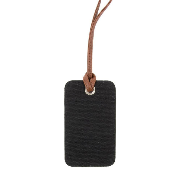Men Luggage Tag: Black
