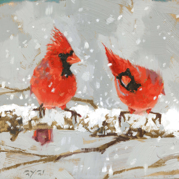 Gygi Christmas Cardinals 5"x5"