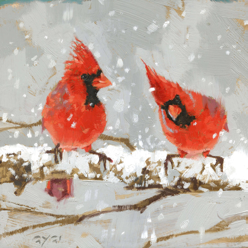 Gygi Christmas Cardinals 5"x5"