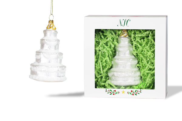 North Star Christmas | Wedding Cake Glass Ornament