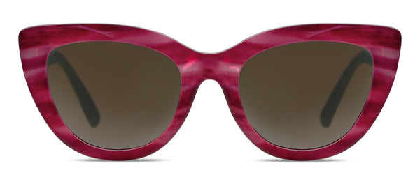 Capri Bifocal Sunglasses - Magenta Horn - 2.50