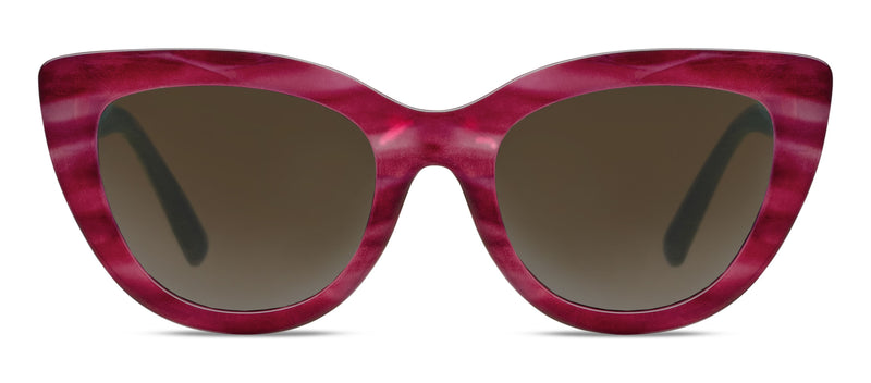 Capri Bifocal Sunglasses - Magenta Horn - 2.50