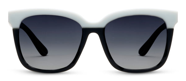 Frenchy Polarized Sunglasses - Black/White