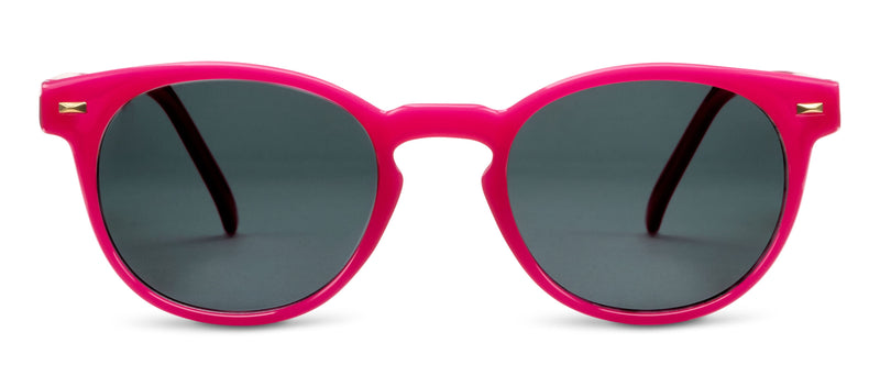 Boho Polarized Bi-Focal Reading Sunglasses - Fuchsia 2.00