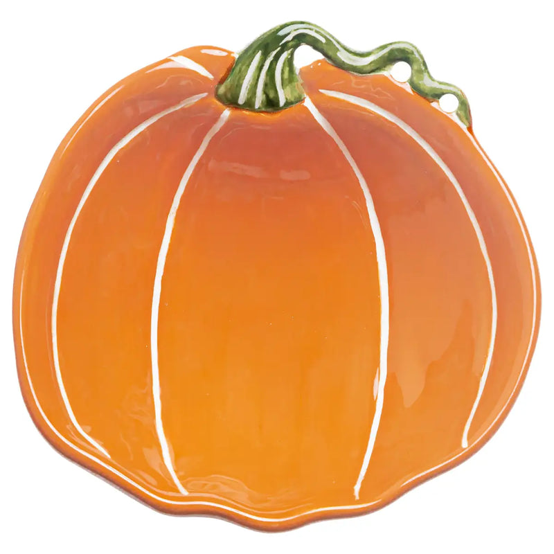 Small Orange & White Pumpkin Bowl