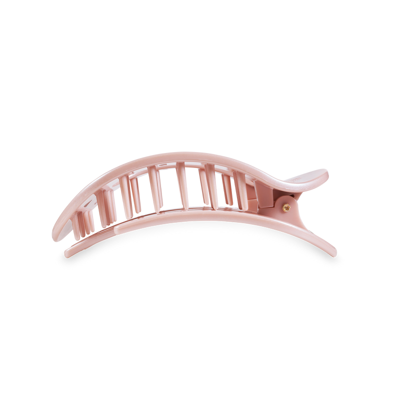 Round Flat Hair Clip | Medium | Pearly Pink