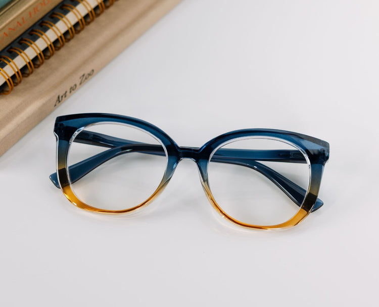 Fiona Blue/Amber Ombre +3.00