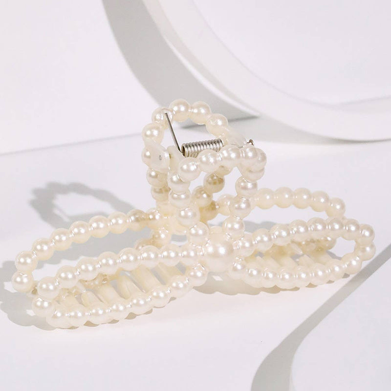Chic Pearl Heart Claw Clip – Minimalist Hair Grip_CWAHA5650: TYPE5 / (OS) 1