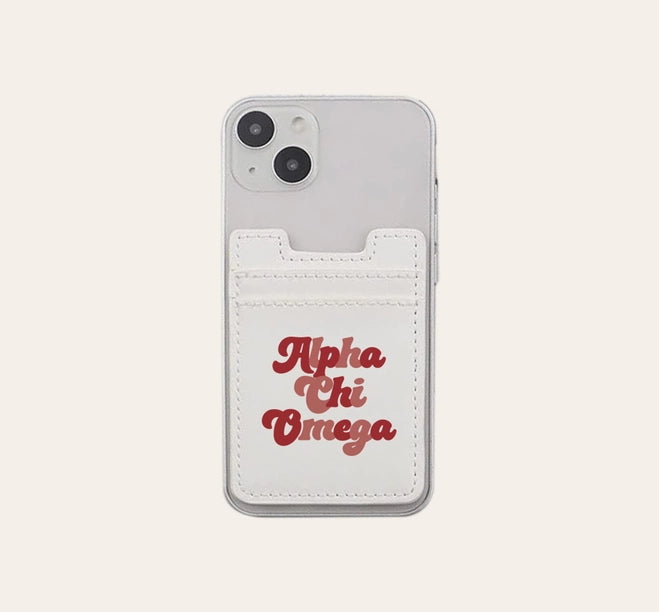 Chi Omega Stick On Phone Wallet - Thumbnail 2