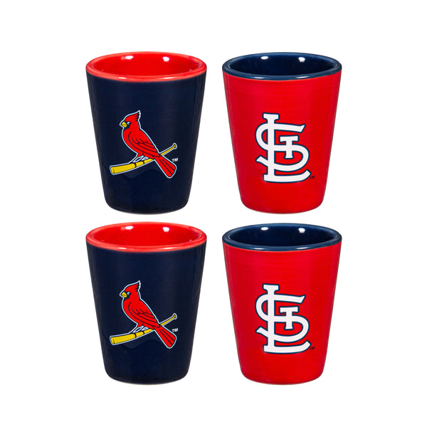 St. Louis Cardinals 4 Piece - 2 Ounce Shot Glass Set