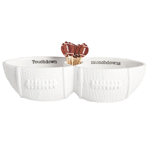 Mud Pie Football Toothpick Server Set - Thumbnail 3