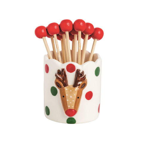 Bagged Reindeer Toothpick Holder - Thumbnail 2