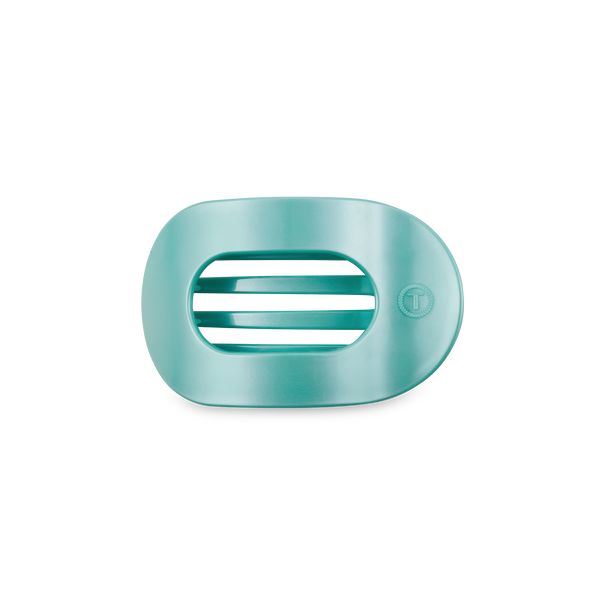 Round Flat Hair Clip | Small | Totally Turquoise