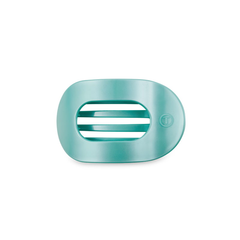 Round Flat Hair Clip | Small | Totally Turquoise