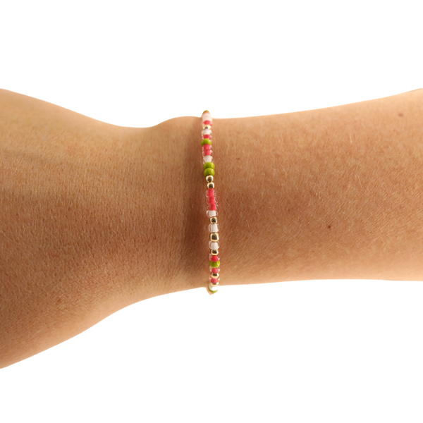 Alpha Chi Omega Sprinkle Bracelet: Petite 6.25 inch