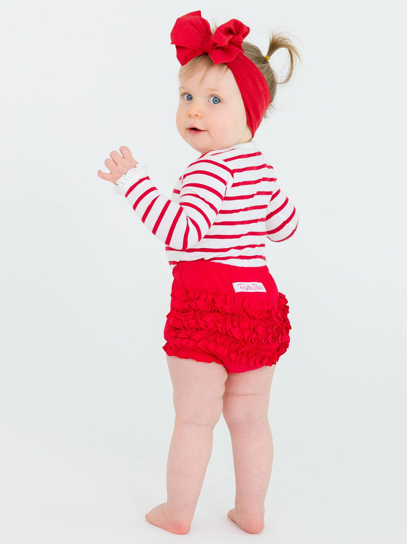 Girls Red Big Bow Headband: One Size