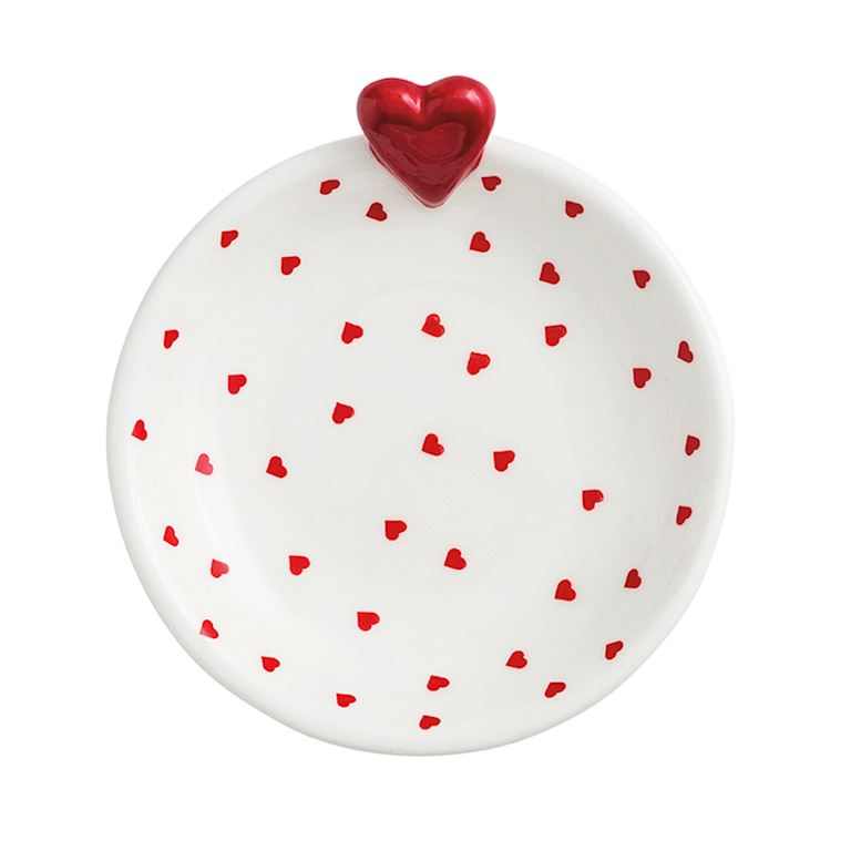 Red Heart Tidbit Dish