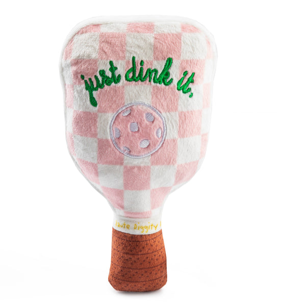 Pink Checker Pickleball Paddle by Haute Diggity Dog