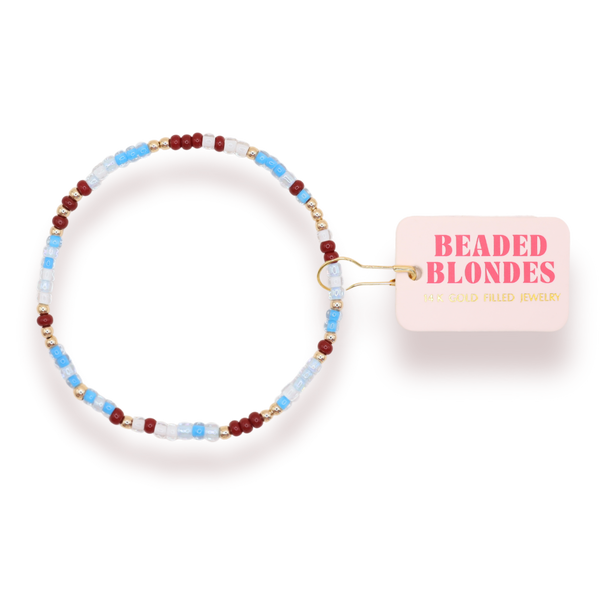 Pi Beta Phi Sprinkle Bracelet: Petite 6.25 inch