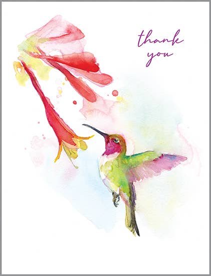 Blank Note Card - TY Hummingbird