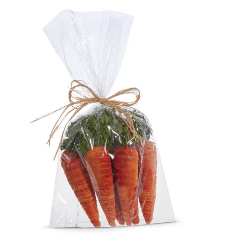 9" Bag of 6 Orange Carrots