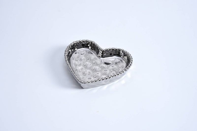 Mini Heart Dish Silver