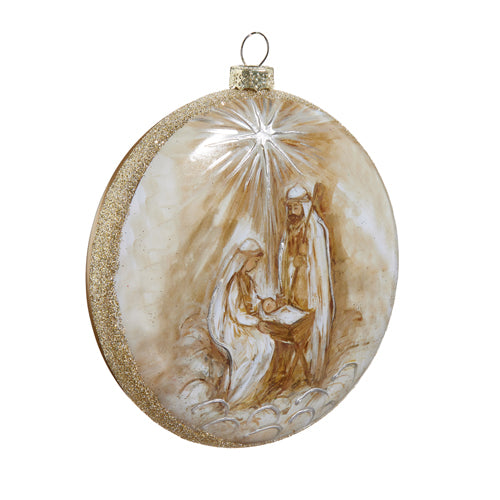 Raz Imports North Star Holy Family Disc Ornament