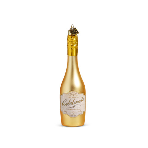 Congratulations Gold Champagne Ornament