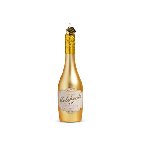 Congratulations Gold Champagne Ornament - Thumbnail 2