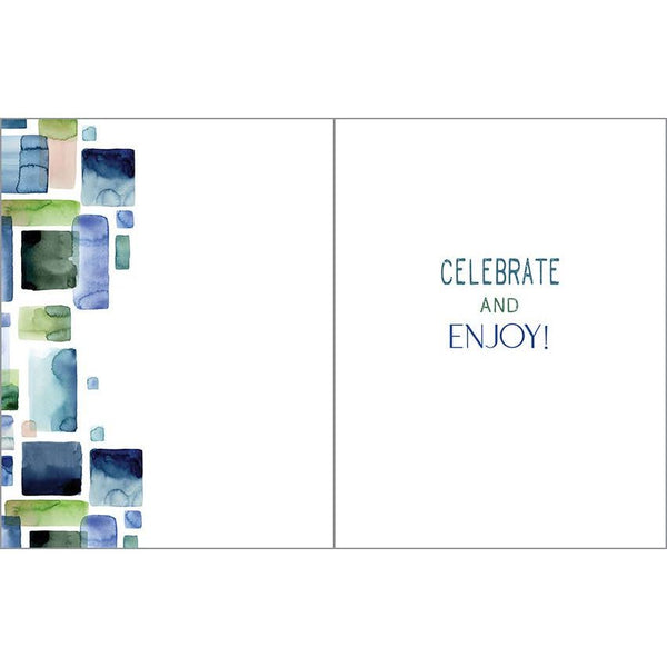 Birthday Greeting Card - Rectangles