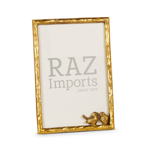 Rectangle Gold Bird Picture Frame