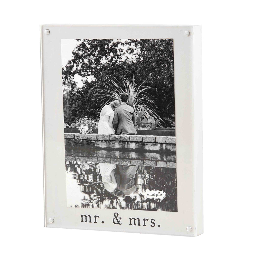 Mud Pie - Mr. & Mrs. Magnetic Block Frame - Thumbnail 4