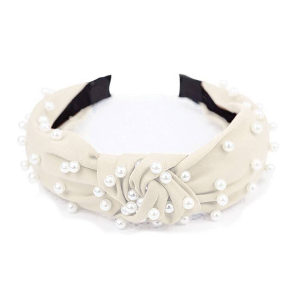 Paige Satin Headband Creme