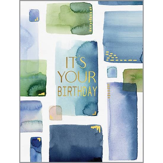 Birthday Greeting Card - Rectangles