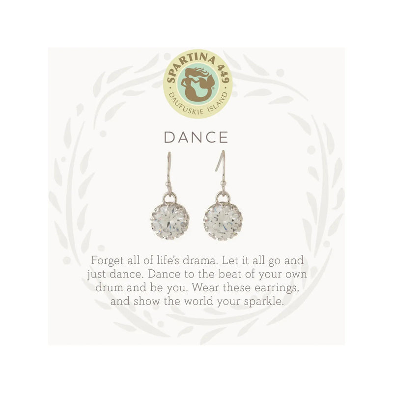 Sea La Vie Dance Drop Earrings - Silver