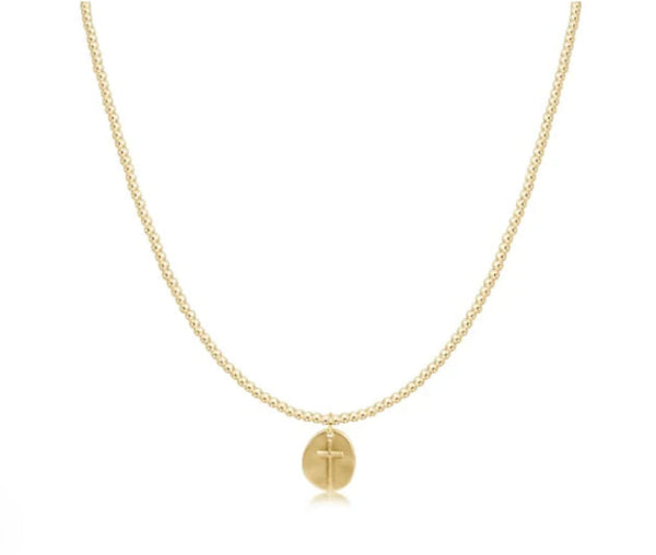 15" Choker Classic Gold 2mm Bead - Inspire Small Gold