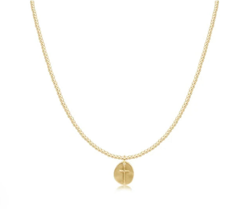 15" Choker Classic Gold 2mm Bead - Inspire Small Gold