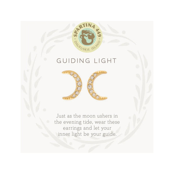 Sea La Vie Guiding Light Crescent Stud Earrings