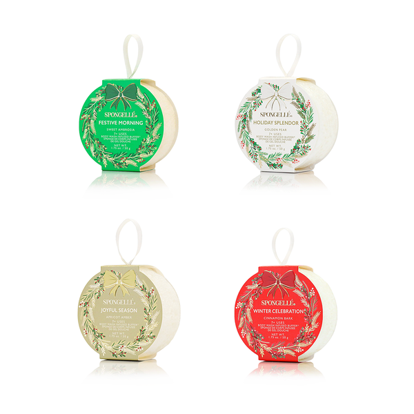 Holiday Wreath Body Wash Infused Buffer
