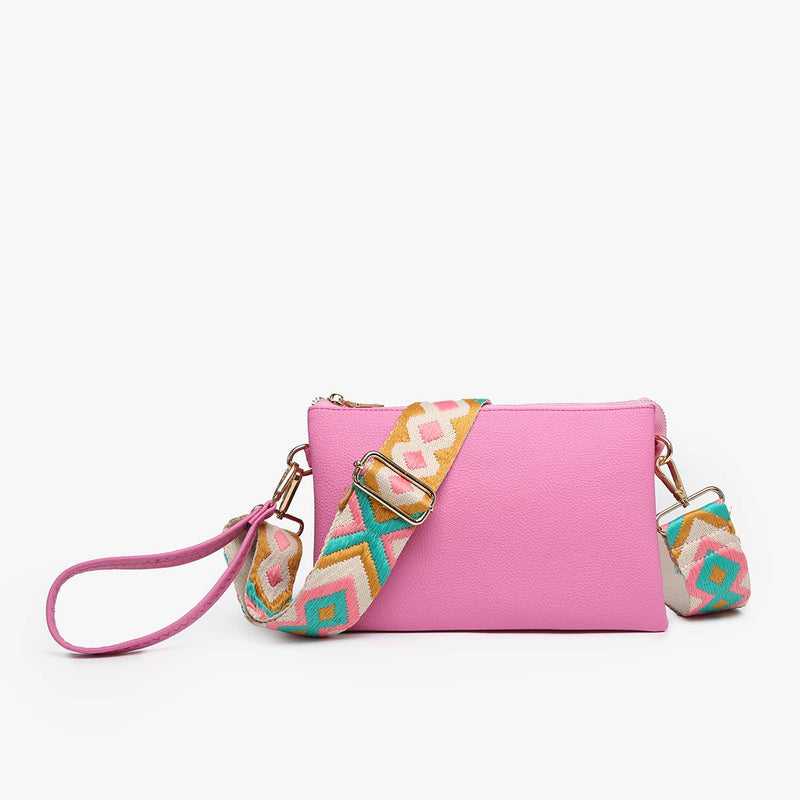 Izzy Crossbody w/ Guitar Strap: Bubblegum