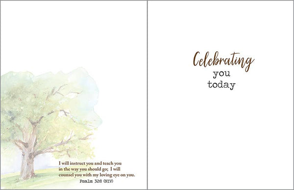 With Scripture Fathers Day Card - Tree