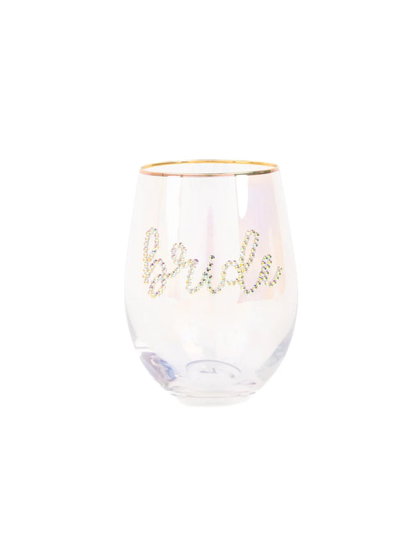 Stemless Wine Rhinestone Bride