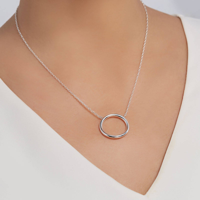 Silpada 'Karma' Open Circle Necklace in Sterling Silver