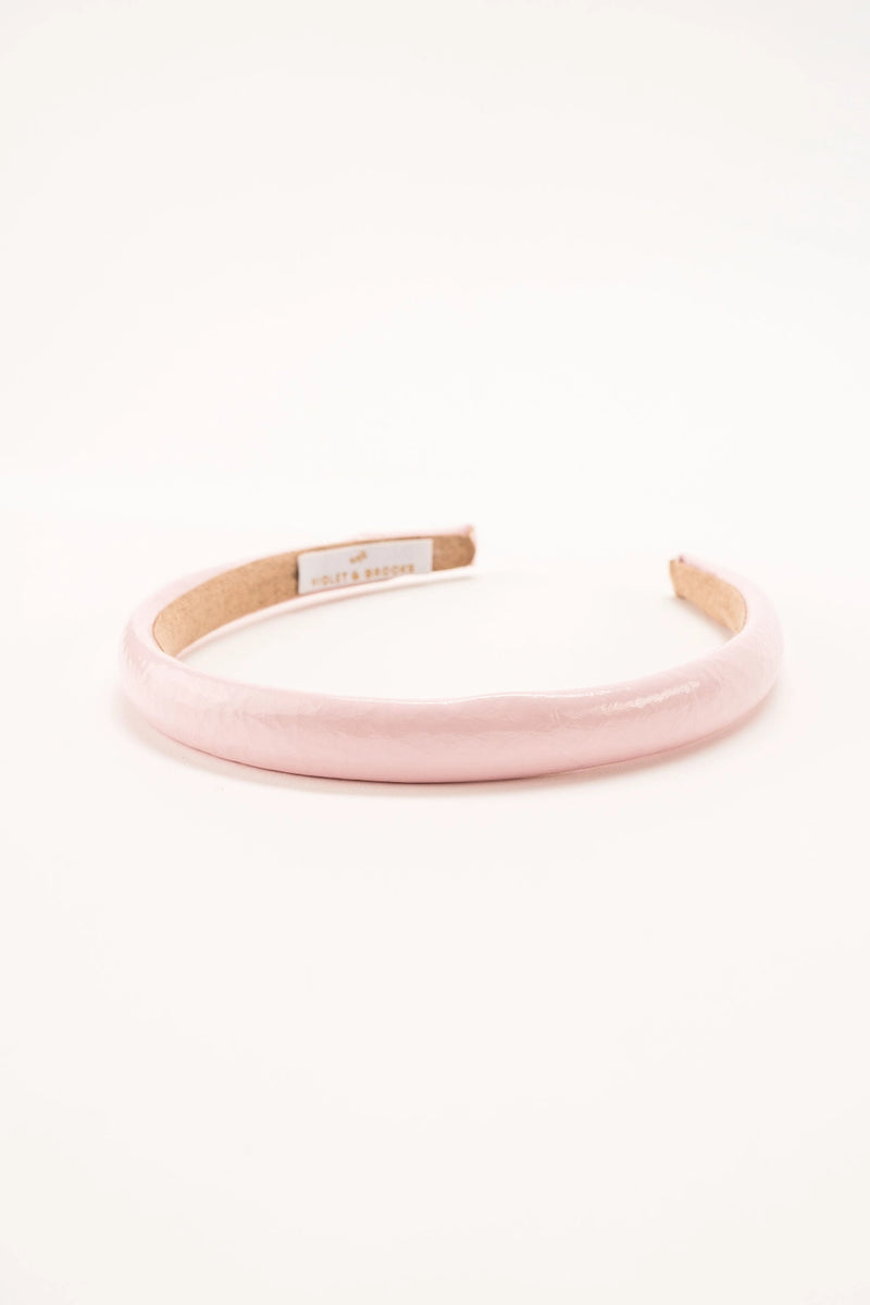 Paige Mini Puff Headband - Blush